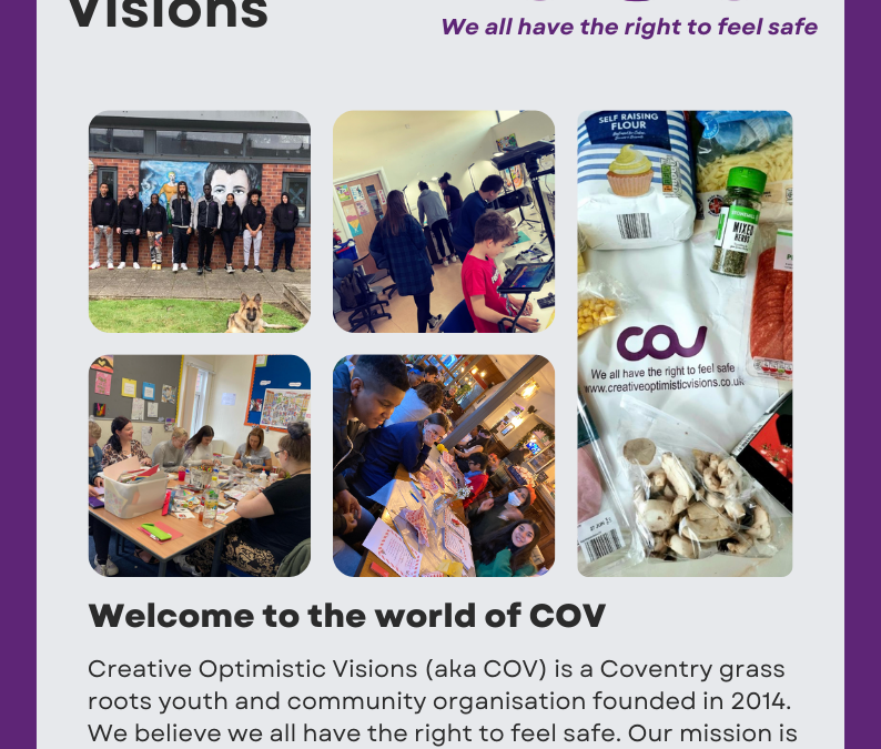 Support Creativity, Hope, and Change – Become a Friend of COV